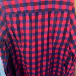 Red, purple, blue flannel